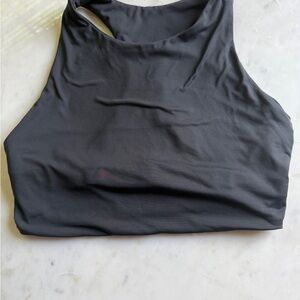 Carve Designs Black Hi Neck Reversible Racerback Swim Top